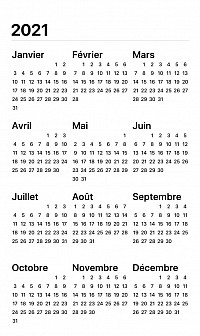 Calendrier 2022